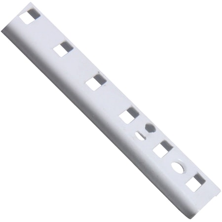 Knape & Vogt 255 Series 72 In. White Steel Mortise-Mount Pilaster Shelf Standard PK255WH 72